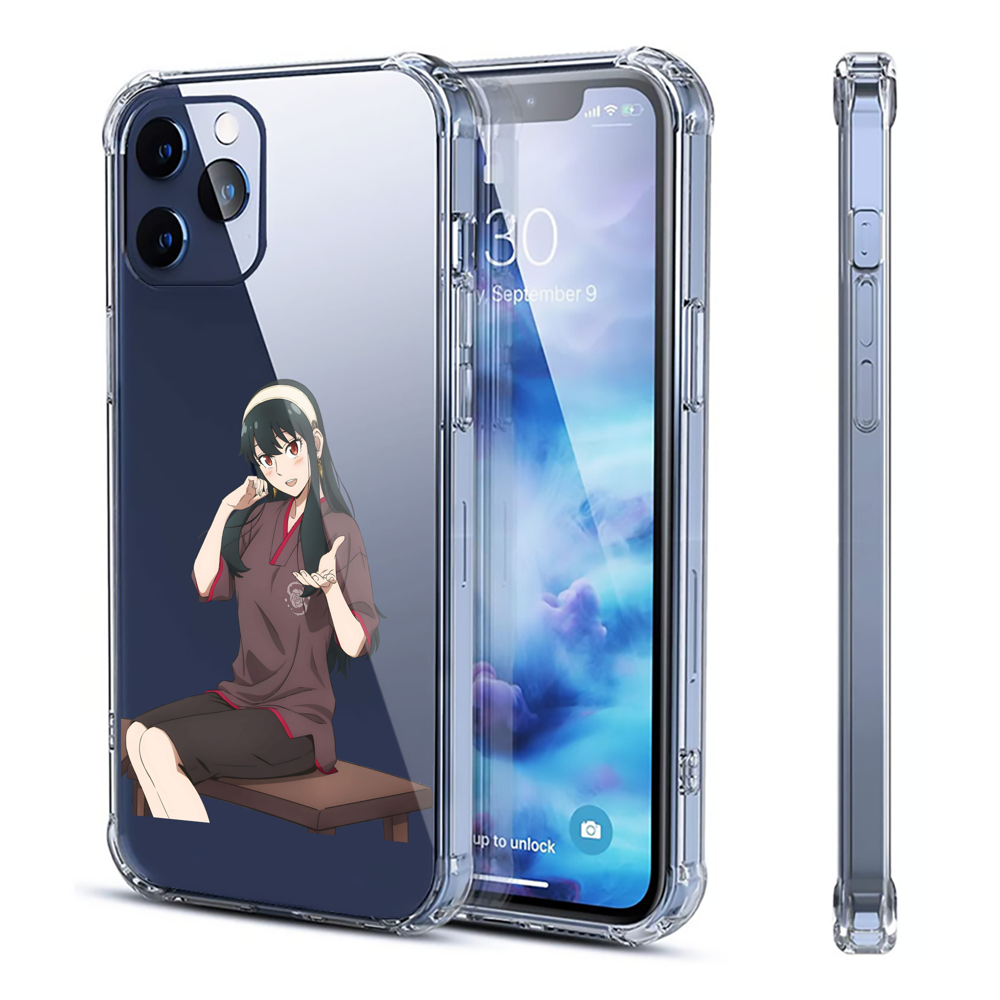 （画像用） SPY×FAMILY间谍家家酒 【iPhone 12シリーズ対応】透明スマホケース（クリアソフトケース）